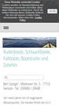 Mobile Screenshot of faltbootspiegel.de