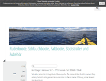Tablet Screenshot of faltbootspiegel.de
